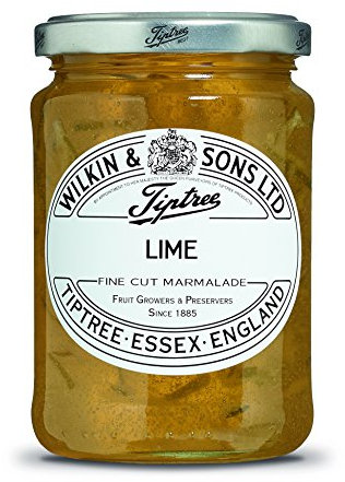 Tiptree - Mermelada de lima con pequeños trozos de piel de corte fino 340 g - PACK 6 botes (TOTAL 2040 g)
