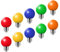 Huamu 10er-Pack farbige glühbirnen deko glühbirne 2 w led g45 Beleuchtungsbirnen, bunte Golfball-Lampen,glühlampe e27, gemischte Farben, Rot, Grün, Blau, Orange, Gelb