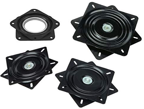 sarian Drehteller Drehplatte 4 Größen 200 bis 400 kg Stahl für Bootssitz Boot Sitz Konsole Wohnmobil Auto LKW PKW Caravan Drehkonsole Drehadapter Stahlteller Metallteller universal (Ø 156mm)