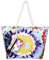 DonDon Strandtasche mit Reißverschluss, Große Strandtasche XXL, Shopper Tasche Damen - Praktische Beach bag Umhängetasche Damen Badetasche für Strand und Meer - Aquarelle Life