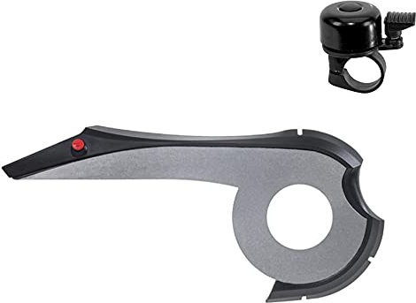 hebie 0315 E13 Kettenschutz für Bosch Active Line eBike 20 Zähne inkl. Brille Schwarz/Platindunkel inkl. Fahrradklingel