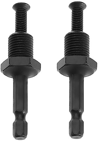Be In Your Mind 2pcs Adaptateur de Mandrin de Perceuse à Percussion Électrique Adaptateur de Tige Hexagonale Filetage 1/2-20UNF avec Vis à Filetage Hexagonal 1/4'' pour Mandrin de Forage