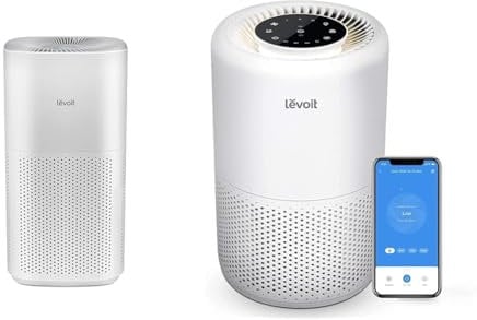LEVOIT Smart Air Purifier for Home Large Room, Covers up to 147m², CADR 697m³/h & Smart WiFi Air Purifier for Home, Alexa Enabled HEPA Filter, CADR 170m³/h