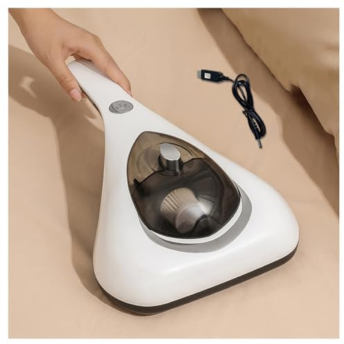 BesBet Aspiradora Sin Cable PequeñA, UV, con FuncióN De Aire Caliente, Carga USB Aspirador De ColchóN, SuccióN Fuerte De 10kpa Handheld Vacuum Cleaner, Esenciales De Limpieza del Hogar