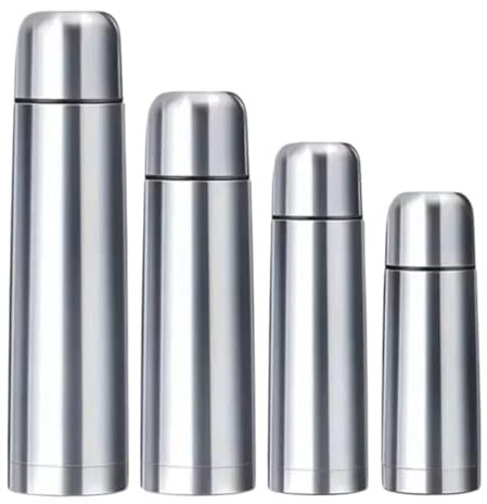 Stainless Steel Vacuum Flask Hot Cold Tea Drink Thermos, 350ml, Camping Travel
