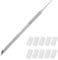 Spingi Cuticole,Spingi Cuticole Professionale,Rimuovi Cuticole Unghie,Carta Vetrata pre Lucidatura per Nail Art per la Preparazione Delle Unghie Manicure Pedicure Salone uso Domestico