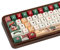 COOMICKEY PBT Keycaps 130 Keys Cherry Profile Key Cap Cute Keycaps Dye-Sublimation Christmas Custom Keycap Set for Cherry Gateron MX Swithes Mechanical Keyboards