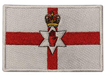 Northern Ireland Country Flag Logo Patch Embroidered Applique Nothern Ireland Country Flag Patch Iron On Patch Sew On Patch Emblem