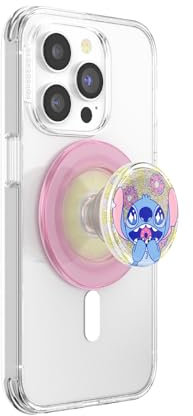 PopSockets runder Telefongriff kompatibel mit MagSafe, Adapterring im Lieferumfang enthalten, Telefonhalter, kabelloses Laden kompatibel - Tidepool Stitch Snacks