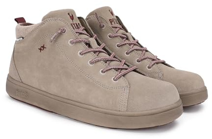 Pitas | AUSTIN | Stivali casual da uomo | Stivaletti in pelle| Scarpa urbani | Mocassini | Nautiche invernali | Sneakers Casual | Calzatura Senza lacci | Calzature Walkinpitas | Beige | 43