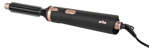 Prinz Warmluftbürste PZ-WLB2 – Föhnbürste 400 W, Rundbürste Ø 19 mm, 2 Heiz-/Gebläsestufen, Cool-Touch, kühle Spitze, 360° Kabelgelenk, 180 cm Kabel