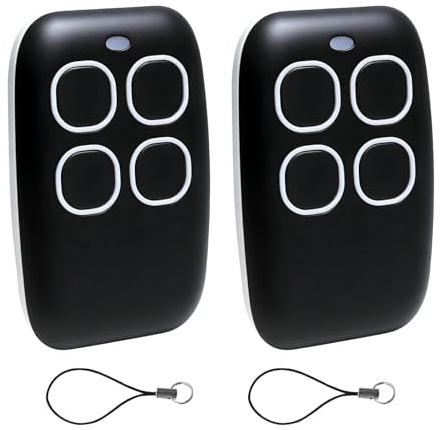 Telecomando universale per porta del garage 433 MHz, multifrequenza, rolling code e codice fisso, telecomando universale 4 in 1, compatibile con oltre 90 marche, IPX6, impermeabile, Bianco