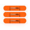 Tennis Feel Clipme | Premium Vibrationsdämpfer | Optimaler Halt | Maximale Lebensdauer | Für Tennisschläger | 7 Farben | 3-Pack | Orange