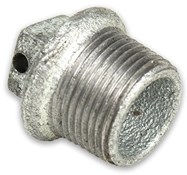 Temperguss Gewindefittings Stopfen mit Loch im Vierkant AG 1'' DVGW zertifiziert