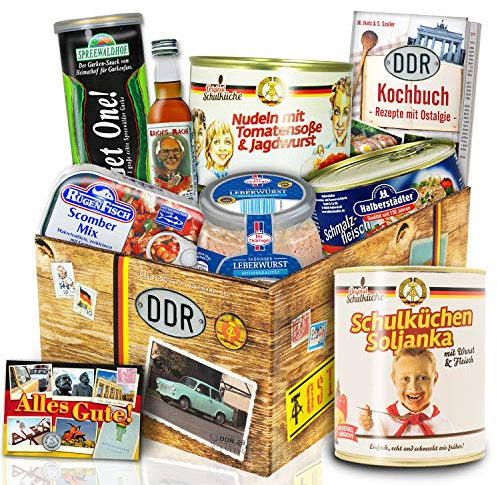 DDR Geschenk Set - herzhafte Ost Box - DDR Produkte Geschenk
