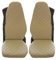 TEXMAR LTD LKW Sitzbezüge für FH4 FH12 FH16 ECO-Leder beige 2 Stück