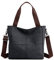 Damen Canvas Kleine Schultertaschen Tote börsen Satchel Arbeit Reise Crossbody Tasche, Schwarz (schwarz), EinheitsgröÃŸe