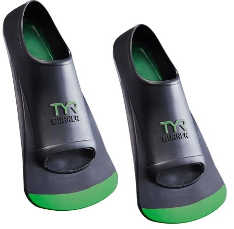 TYR Burner 2.0 Pinne unisex per adulti, nero/verde, XS