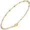 Jobo Damen Steg-Panzer-Armband aus 8 Karat 333 Gold massiv 2 mm 19 cm