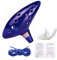 VERLOCO 12 Loch Kunststoff Ocarina Flöte Ocarina Zelda,Alto C Musikinstrument Mit Musik Noten Für Musik-Liebhaber Und Anfänger Ocarina Zelda Instrument