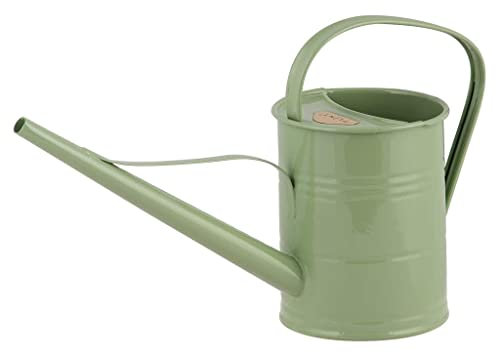PLINT 1.5L Watering Can - Modern Style Watering Pot for Indoor and Outdoor House Plants - Coloured Galvanised Powder Coated Steel - Metal Design with Narrow Spout and High Handle - Summergreen