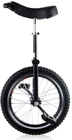 HWF Einrad Kinder 16/ 18 Rad Einrad für Kinder 9-15 Jahre Altes Kind/Jungen/Mädchen, Groß 20/ 24 Einrad für Erwachsene Männer/Frauen/Big Kids, Bestes Geburtstagsgeschenk, Schwarz