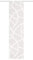 HOME WOHNIDEEN 84428 | Schiebegardine CASSÉ, transparent mit blickdichtem Scherli-Muster, 245x60cm, Farbe: wollweiß
