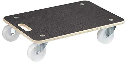 WAGNER Transporthilfe MM 1614 I 59 x 39 x 13,5 cm - 400 kg Tragkraft - für schwer beladene Kisten, Geräte & Möbel I Tragegriff I rutschfeste Oberfläche I FSC®-Zertifiziert - 20161401