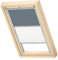 VELUX Original Dachfenster Duo Verdunkelungsrollo für UK08, Blaugrau, mit Grauer Führungsschiene