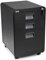 Yaasa File Cabinet Rollcontainer aus Stahl, Aktenschrank mit 3 verschließbaren Schubladen, 40x62,5x50cm, Büroschrank Schwarz