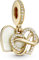 Pandora Charm Anhänger Unendliches Herz 14k Gold, Zirkonia, Emaille 759516C01