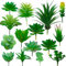 Cayway Suculentas Plantas Artificiales, 15 Pz Verde Suculentas Artificiales Plantas Decorativas Artificiales Surtidas Suculentas para Hogar, Jardín, Interior