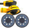 Lot de 2 patins de ponçage de rechange pour ponceuse DeWalt DWE64233 et N329079 - 8 trous - Compatible avec DWE6423/6423K, DWE6421/6421K, DWE64233, D26453, DWE6421-BR, 12,7 cm D2645 1