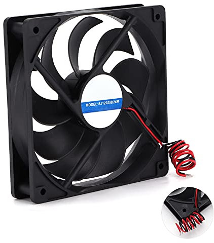 Extractor de Aire, Ventilador de Ventilación de Aire de 4,7x4,7 Pulgadas, 12V/24V, Ventilador de Escape de Refrigeración, Rotación Inversa hacia Adelante, ABS para RV Campers Yacht(12V)