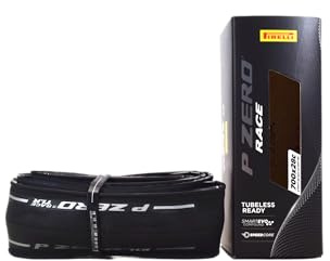 Pirelli P-Zero Race Folding Road Bike Tyre, Tubeless Ready TLR, 700 x 26c, Black, Única