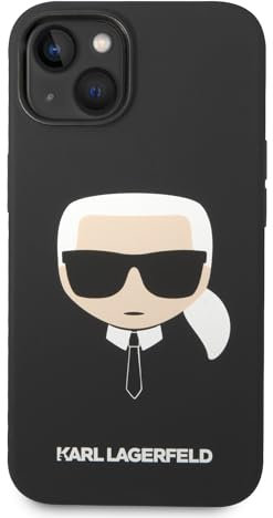 Karl Lagerfeld KLHCP14MSLKHBK hülle für 14 Plus 6,7 hardcase schwarz/Black Silicone Karl`s Head