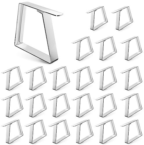 Balinco Tischdeckenklammern 24er Set aus Edelstahl, Hochwertig, Robust, Rostfrei – Tischdeckenhalter, Tischklemmen, Tischklammern, Tischtuch Clips