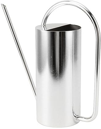 Edelstahl-Gießkanne für Pflanzen, Großes Fassungsvermögen, 1500 Ml, Langer Auslauf, Gartenzubehör für den Innen- und Außenbereich (Silber)