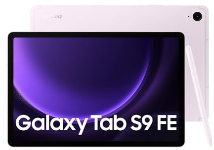 Samsung Galaxy Tab S9 FE, Display 10.9 TFT LCD PLS, Wi-Fi, RAM 6GB, 128GB, 8.000 mAh, Exynos 1380, Android 13, IP68, Lavender, [Versione italiana] 2023
