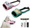 2 StüCk Maulkorb für Große Hunde, Dog Muzzle, Halti für Hunde, mit 3 Rollen Hundekotbeutel und 1 Verstellbares Hundehalsband, Vermeidert BeißEn, Bellen und Essen Pink, Cyan