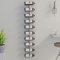 CIADAZ Wand-Weinregal für 10 Flaschen Weiß Metall, Flaschenregal, Weinhalter Wand, Flaschen Regal, Flaschenhalter Wein, Bar Regal Wand, Wine Holder, Weinflaschenregal
