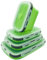 Lunememo 4 Recipientes Plegables de Silicona, Contenedores Plegables para Comida, Fiambrera Plegable para Camping, Sobras, Senderismo, Picnic, Sin BPA,Verde