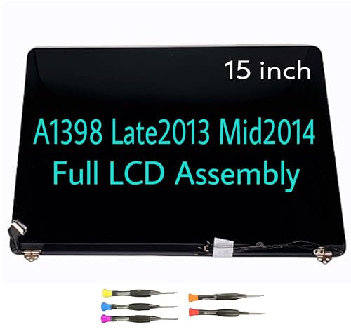 Fotisangea Pantalla LCD Retina de repuesto 661-8310 para MacBook Pro 15 pulgadas A1398 finales de 2013 mediados de 2014 año pantalla LCD montaje completo ME293 ME294 MGXA2 MGXC2