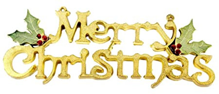 DECHOUS 2stücke Türanhänger Frohe Weihnachten Türbehang Aus Robustem Material Weihnachtsdeko Partyzubehör Gold Und Silberfarben