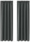NAKIHOUSE Grey Blackout Curtains, Thermal Curtain 95 Inch Drop for Door Doorway Window Living Room Bedroom, 2 Panel