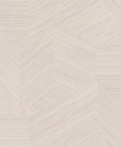 Rasch Tapeten 822809 - Vliestapete mit grafischem Muster in Hellrosa aus der Kollektion Color your life - 10,05 m x 0,53 m (LxB)