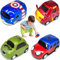 XSHAO® 4 Stück Miniatur Auto, Spielzeugautos Metall Zurückziehen Spielzeugautos Aufziehauto Kleine Autos für Kinder ab 3 Jahre