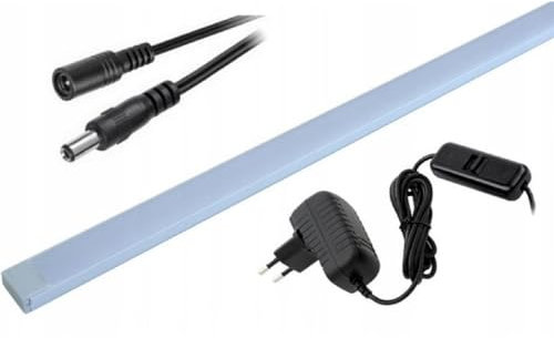 QLS LED Unterbauleuchte Kaltweiß 30 cm Schrankleuchte Schrankbeleuchtung Unterbaulampe Küche Licht Leiste mit Netzstecker (80 cm)