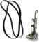 Yuiturt 2 Pcs Carpet Cleaning Machine Belt, 440005536 Flat Drive Belt, Vacuum Cleaners Flat Belt Replacement, Fits for Vax Hoover Dual Power Max Carpet Cleaners W86-DD-B ECB1TNV1 VRS801, Easy Install