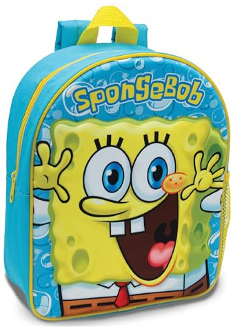 SPONGEBOB SQUAREPANTS Childrens 3D Backpack Kids School Bag | Travel Lunch Rucksack